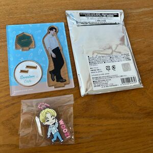 SEVENTEEN Cafe アクスタ ラバーキーホルダー　ウジ　WOOZI アクリルスタンド　チャーム　セブチ