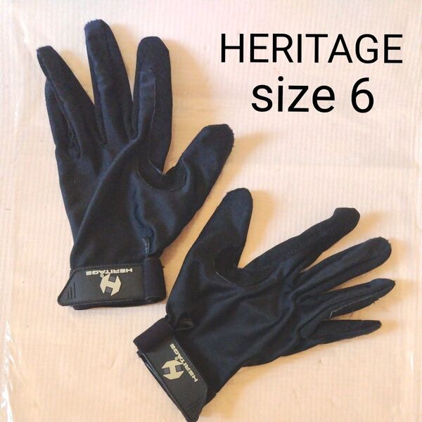 HERITAGE 乗馬 手袋 グローブ サイズ6