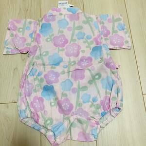 新品 ベビー 甚平 60 女の子向け ピンク