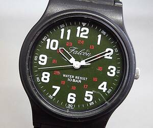 EU-9726■Q&Q ファルコン メンズ腕時計 MQ-24 3針 丸型 中古