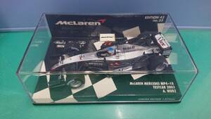 MINICHAMPS 1/43 EDITION 43 no.55 マクラーレン メルセデス MP4-18 TESTCAR 2003 アレクサンダー・ヴルツ