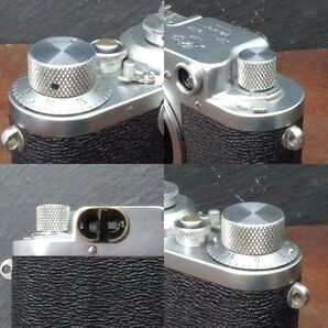 OH・シャッター幕交換済 バルナックライカ  leica Ⅲc 3c iiic シャークスキンの画像5