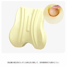 座布団2点セット 背もたれクッション 腰痛対策 低反発 オフィス 背当てクッション　骨盤クッション 厚め 疲れない お尻が痛くない　グレー_画像3