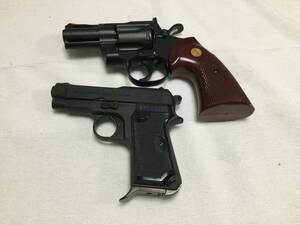 crown PYTHON 357 ＆ PISTOLA BBRETTA GARDOME V.T CAL 7.65 まとめて２点セット