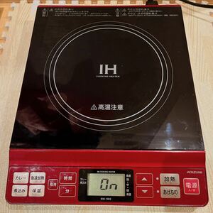 KOIZUMI Koizumi IH cooking heater KIH-1402 2018 year made IH cookware desk IH portable cooking stove red black Y