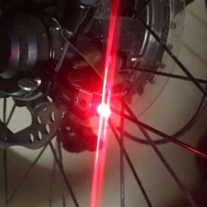 サイクリング CYCLING 自転車 手動 ブレーキ ランプ 後方 赤色灯 電池 サイクル CYCLE バイシクル BICYCLE 夜間 安全の画像3