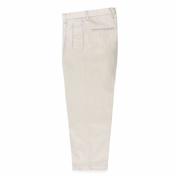 WACKO MARIA 24 SS DOUBLE PLEATED CHINO TROUSERS WHITE M ワコマリア チノ トラウザーズ スラックス パンツ 野村訓市