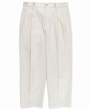 WACKO MARIA 24 SS DOUBLE PLEATED CHINO TROUSERS WHITE M ワコマリア チノ 野村訓市 舐達麻 スラックス デニム パンツ アロハ シャツ_画像2