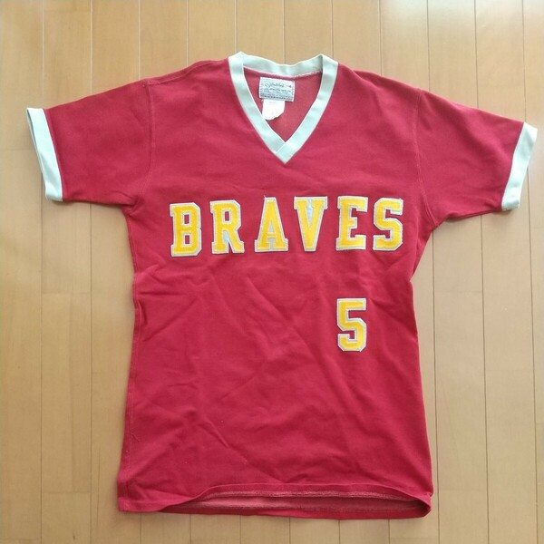 ヴィンテージ80s Southland　BRAVES Tシャツ　M（表示S）　made in USA