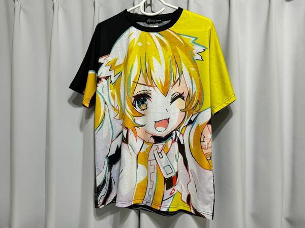 電音部 大賀ルキア Ani-Art フルグラフィックTシャツ Lサイズ