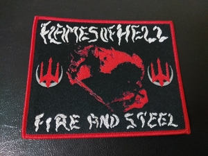 Flames of hell 刺繍パッチ ワッペン Fire and Steel / mayhem sodom graf spee reencarnacion