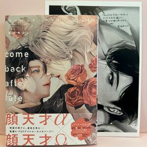 5月刊＊星名あんじ『カムバック・アフター・フェイト』コミコミ特典ペーパー/応募券帯付き