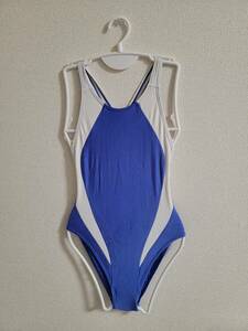 スイミング 女子 女性用 競泳水着 Sサイズ ブルーxホワイト ツーウェイ