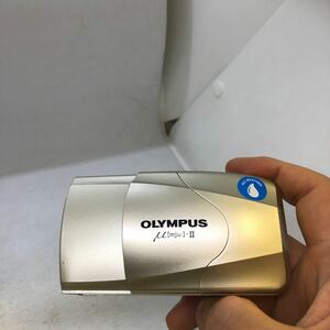 * beautiful goods * Olympus Mu II OLYMPUS μ II mju: compact camera film camera operation goods present condition delivery 1 jpy ~