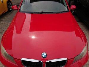 『psi』 BMW ABA-VR20 E91 E90 320i ツーリング 前期 ボンネット 438 レッド 2006式