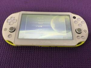 [F8802/60/0] Junk ( cleaning settled )*PS VITA*PlayStation VITA* body only *PCH-2000* lime green / white * Sony *SONY*