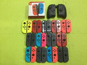 [GN5280/60/0] Junk * Nintendo Switch for Joy navy blue 28 piece +HORI grip controller 1 set * large amount * set * switch *JoyCon