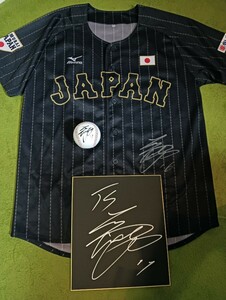 WBC 侍ジャパン 大谷翔平 直筆サインユニフォーム 直筆サインボール 直筆サイン色紙セット　ロサンゼルスドジャース JAPAN　ビジター