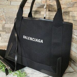 1 иен [ почти не использовался!]BALENCIAGA Balenciaga бегемот s большая сумка ручная сумочка кожа парусина черный чёрный сумка имеется 1 старт 