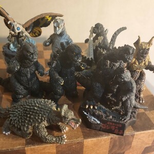  Godzilla figure set Mechagodzilla, Mothra, Minya, Anguirus, King si-sa-