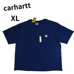 carhartt　カーハート　メンズ半袖Ｔシャツ　ポケットＴシャツ　ネイビー　ＸＬ