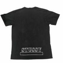 STUSSY ステューシー メンズ　ロゴプリント　半袖Ｔシャツ　サイズＬ　ブラック_画像6