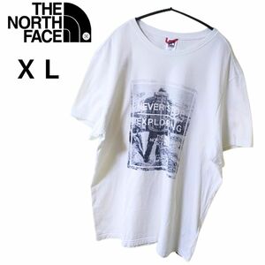 THENORTHFACE　ノースフェイス　半袖Tシャツ　メンズ　ＸＬ　白