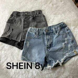 SHEIN デニムショートパンツ　8y