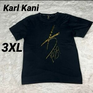 KARL KANI カールカナイ 金刺繍 半袖 ロゴ Tシャツ