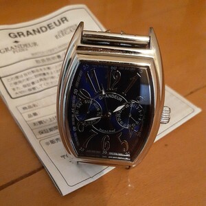 【１円スタート】　GRANDEUR メンズ腕時計 　≪稼働中≫　中古品　▲送料は、１８５円▲　　　　　　　　　　　グランドール//ぐらんどーる