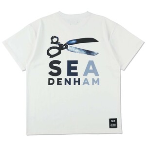 WIND AND SEA x DENHAM (SEA DENHAM) Razor Tee White ウィン ダン シー x デンハム (シー デンハム) レイザー Tシャツ ホワイト Mサイズ