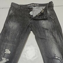 DENHAM YORK GLHEUER SLIM TAPERED FIT CANDIANI DENIM デンハムヨーク スリムテーパードフィット ジーンズカンディアーニデニム W32L32_画像6