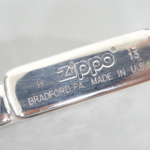 2013年製 ZIPPO ジッポ クロス シルバー 銀 オイル ライター USAの画像6