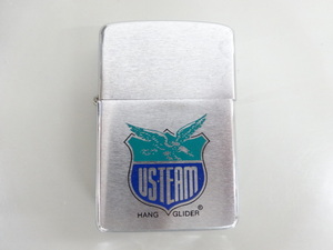 1981年製 ZIPPO ジッポ US-TEAM HANG GLIDER アメリカチーム ハンググライダー 80's 80年代 シルバー 銀 オイル ライター ヴィンテージ