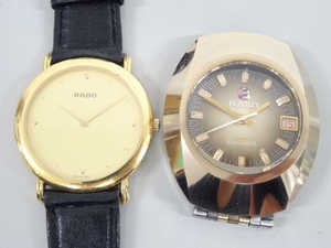 ジャンク 2点セット まとめて RADO ラドー BALBOA V バルボア 自動巻き 204.3590.2 クオーツ 腕時計 