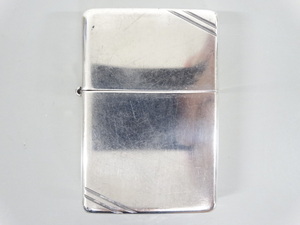 2004 year made ZIPPO Zippo STERLING SILVER sterling silver diagonal line silver oil lighter USA