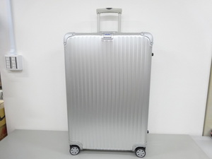 RIMOWA Rimowa TOPAS topaz 104L 4 wheel 932.77 large Carry case suitcase silver aluminium high capacity TAS lock 