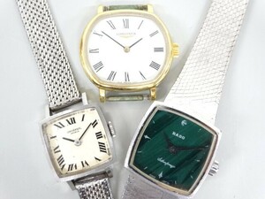 ジャンク 3点セット まとめて LONGINES ロンジン 805 1090 UNIVERSAL GENEVE ユニバーサルジュネーブ ラドー レディース 手巻き 腕時計