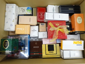 100 point and more set 15.3kg and more together large amount unused goods contains box attaching brand perfume Chanel Dior BVLGARY Gucci Hermes Chloe other 