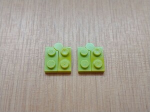 レゴ　ヒンジプレート　ライム色　2個　パーツ　部品取り用　LEGO