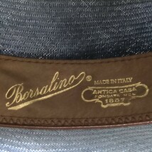 ボルサリーノ Borsalino　パナマハット ハット 帽子 中折れハット 麦わら帽 60cm 7 3/8 _画像7