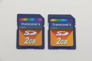 2GB SDカード　Transcend ●2枚セット●