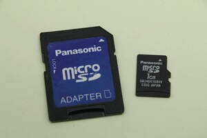 1GB microSD card Panasonic *SD adaptor attaching *