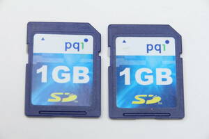 1GB SDカード　pqi ●2枚セット●