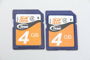 4GB SDHC card Team *2 pieces set *