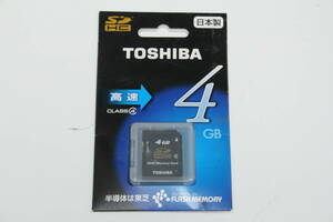 4GB SDHC card TOSHIBA * unopened goods 
