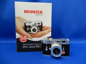 プA02451★MINOX デジタルカメラ ミノックス / DCC Leica M3 (5.0) 500万画素 ライカ トイカメラ ミニ 現状品