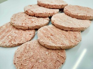  handle A}[ Tochigi peace cow Ⅹ Iwate prefecture production brand pig ] Special made large size hamburger putty 8 sheets Ⅹ200g 1.60 kilo .[ freezing ]