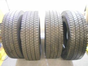 引取り歓迎★バリ山 22年製 275/80R22.5 151/148J ダンロップ DECTES SP001 4本☆