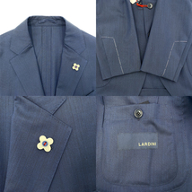 ★美品★LARDINI ラルディーニ　スーツ　JR073AQ　ネイビー 春夏用　イージーウェア　メンズ　新品同様【辻屋質店A2438】_画像5